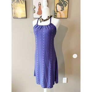 Prana Purple Built In Bra Casual Dress